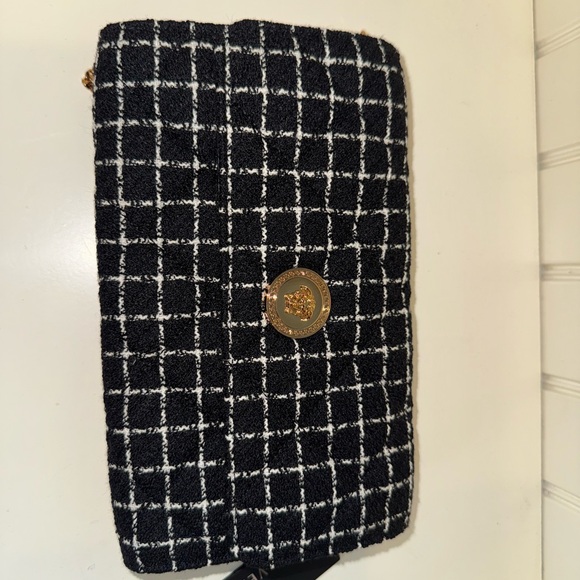 BNWT Versace WOC with tweed and lamb skin leather interior - Picture 2 of 9